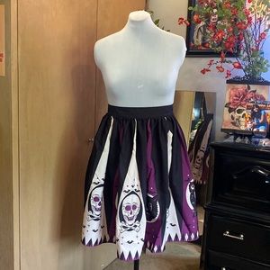 Halloween Pinup Circle Skirt 2X from Oblong Box Shop